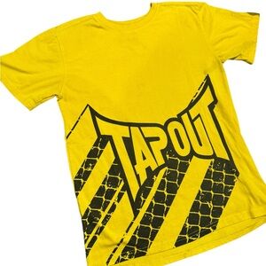 Tapout Kids Tee in Vibrant Yellow with Bold Graphic